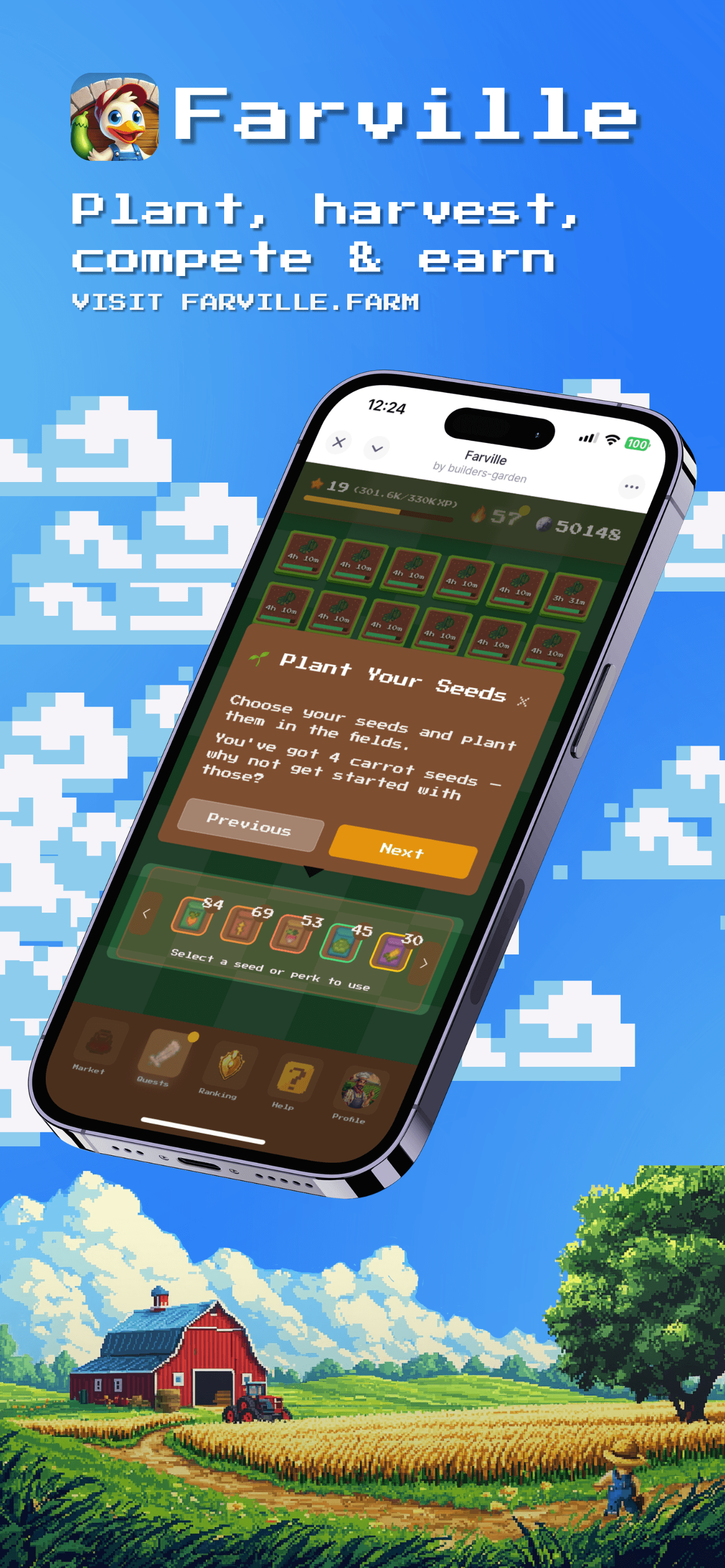 1. Farville user onboarding flow