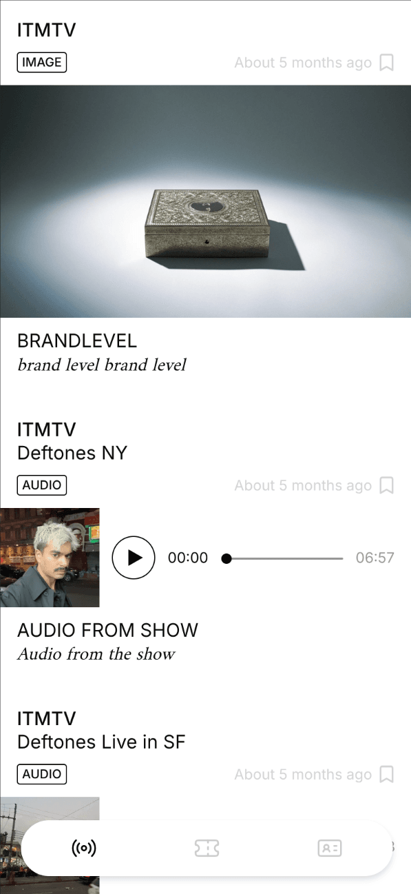 2. Your ITM Echoes Feed